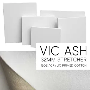 12oz Acrylic Primed Stretched Cotton 20 inch Version