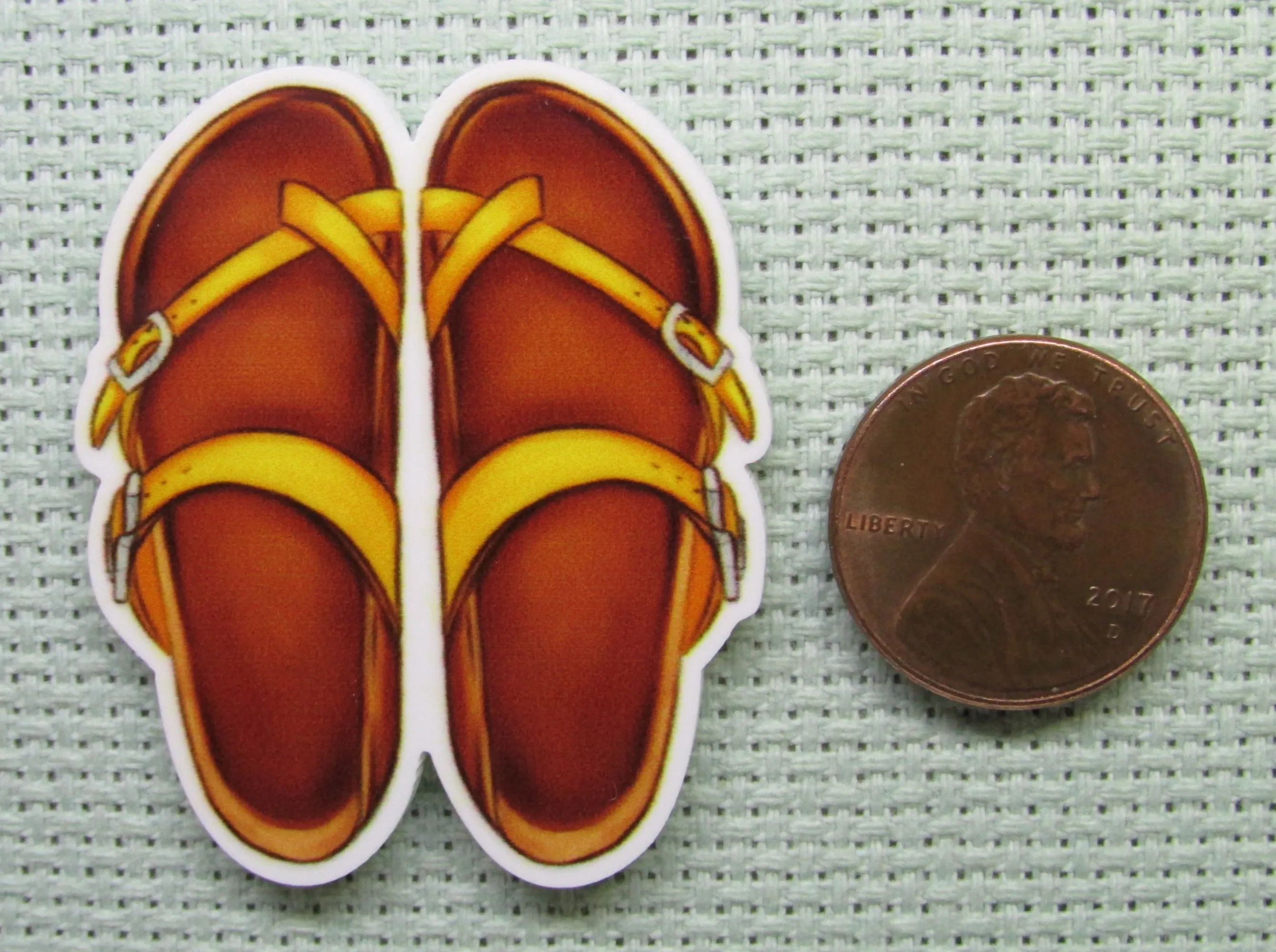 A Pair of Beach Sandals Needle Minder, Cover Minder, Magnet LAST ONE!