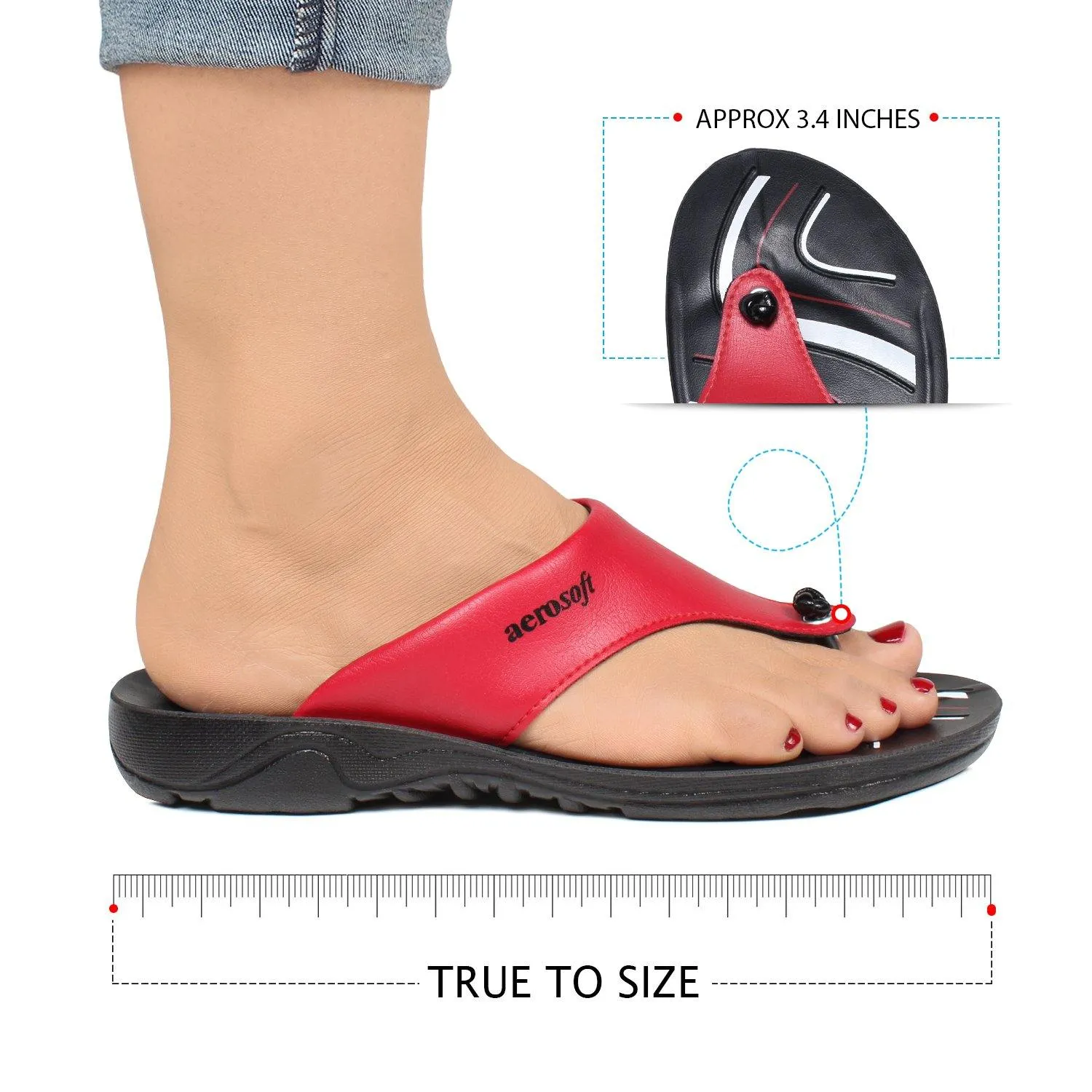 Aerosoft - Suzy S3902 Versatile Summer Comfortable Women's Flip Flops