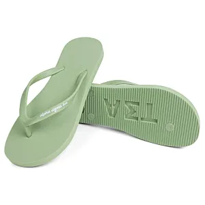 Alpha Sigma Tau Flip Flops, With Greek Letter Cutouts