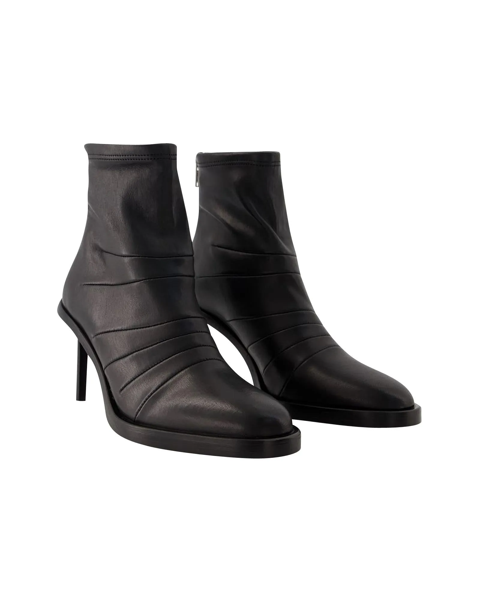 Ankle Boots - Leather - Black