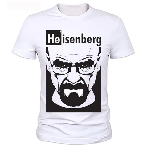 Breaking Bad T Shirt Top Quality O Neck Heisenberg Men T-shirt Cotton Short Sleeve Print Casual Breaking Bad Print T Shirt for Men.