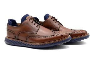 Countryaire Saddle Leather Wingtip - Cigar