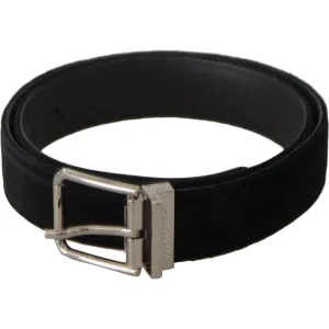 Dolce & Gabbana Sophisticated Velvet Leather Belt