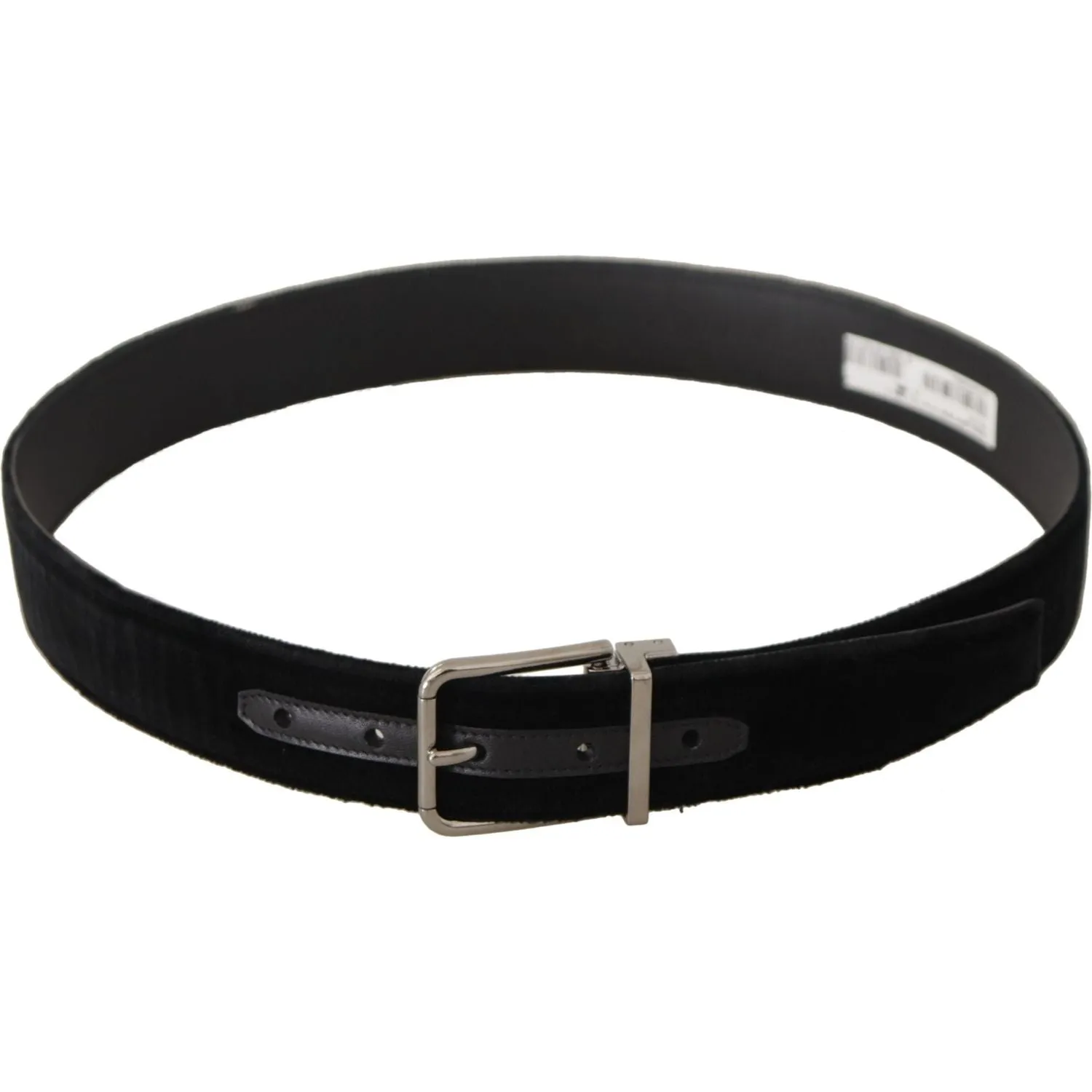 Dolce & Gabbana Sophisticated Velvet Leather Belt