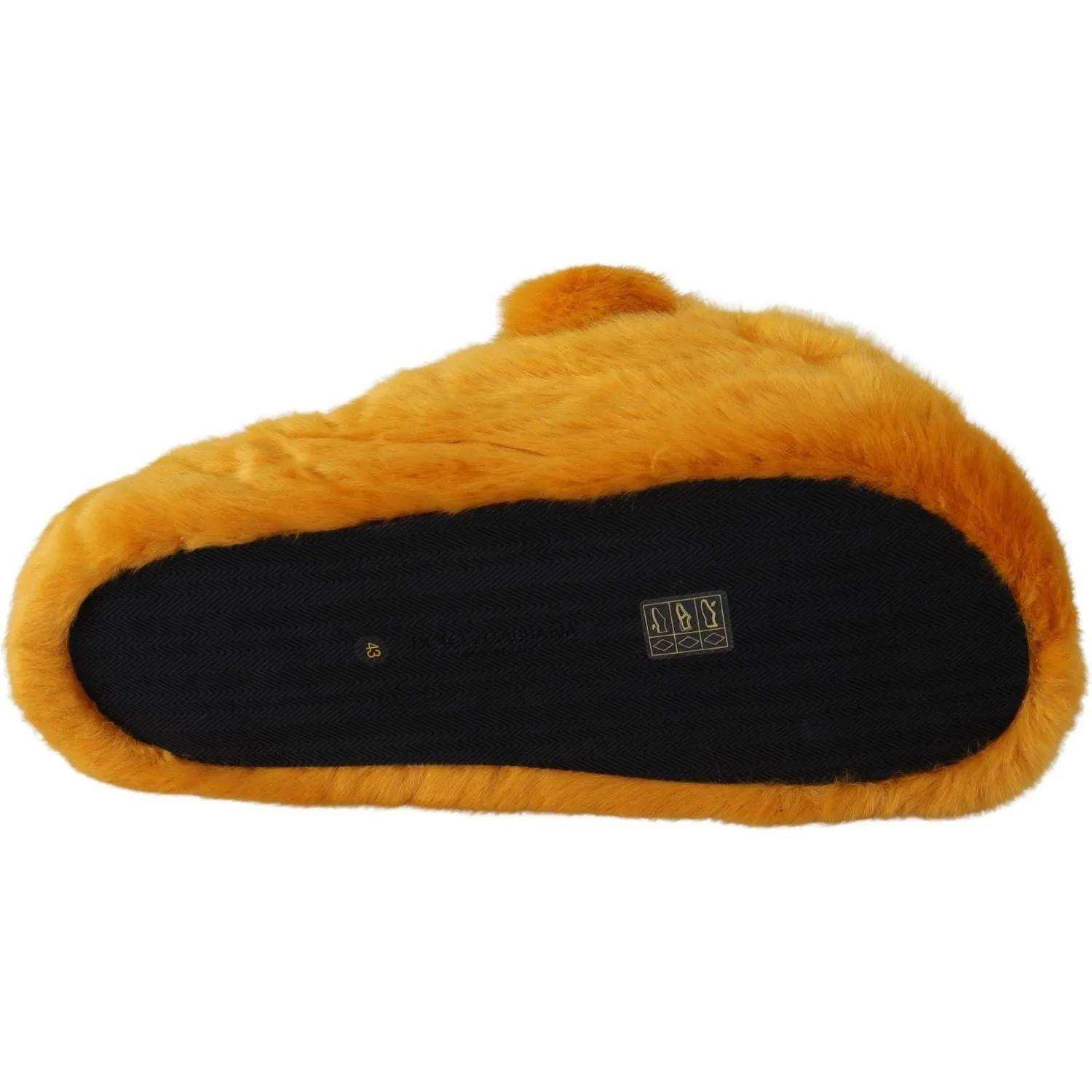 Dolce & Gabbana Sunshine Yellow Lion Slippers