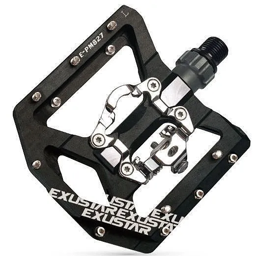 Exustar E-PM827 Dual-interface SPD Platform Pedals