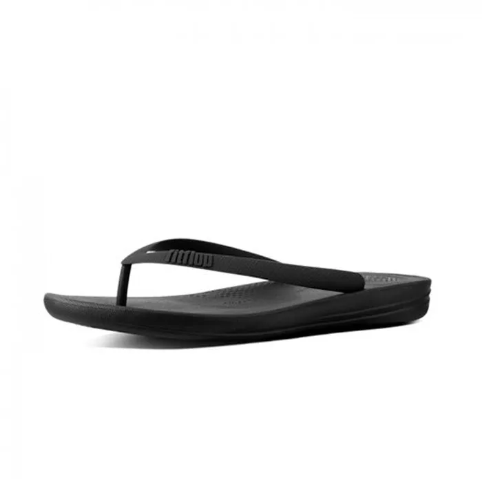 Fitflop Mens iQushion Ergonomic Flip Flops |J80-001| Black