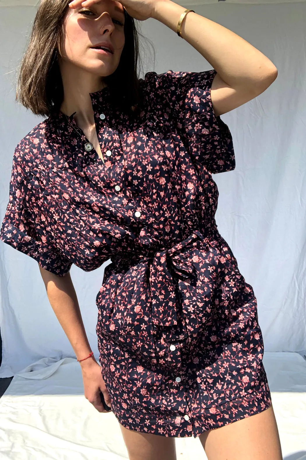 FRAME - Rolled Sleeve Dress