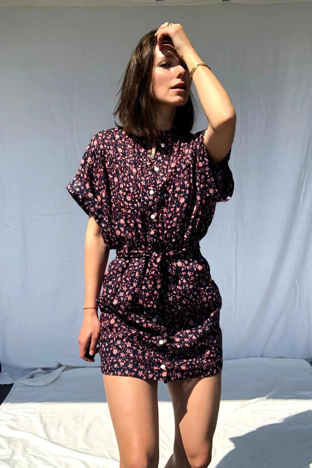 FRAME - Rolled Sleeve Dress