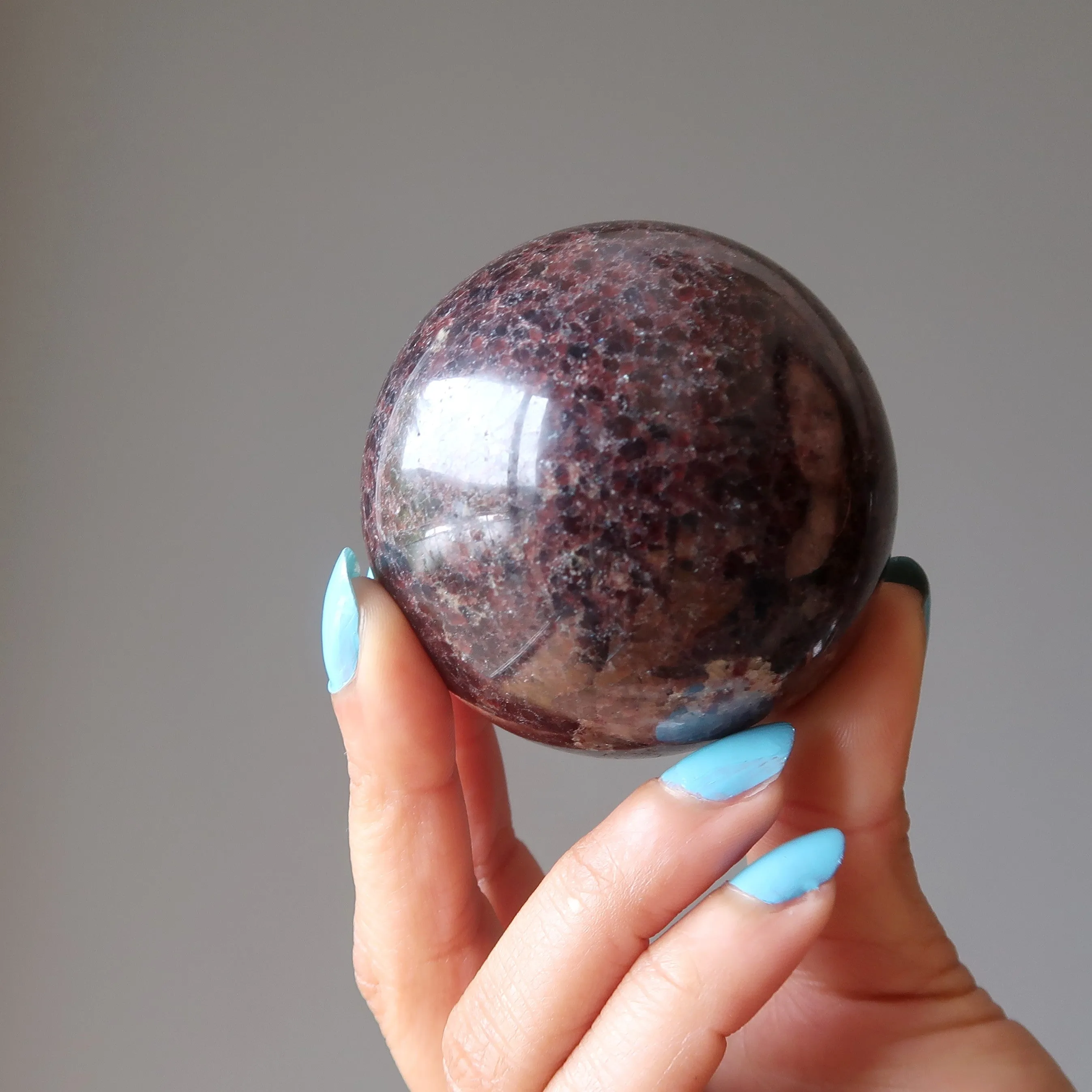 Garnet Sphere Sophisticated Soul Red Power Crystal Ball