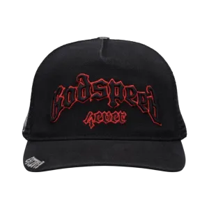 GodSpeed Forever Trucker Hat - Black/Red