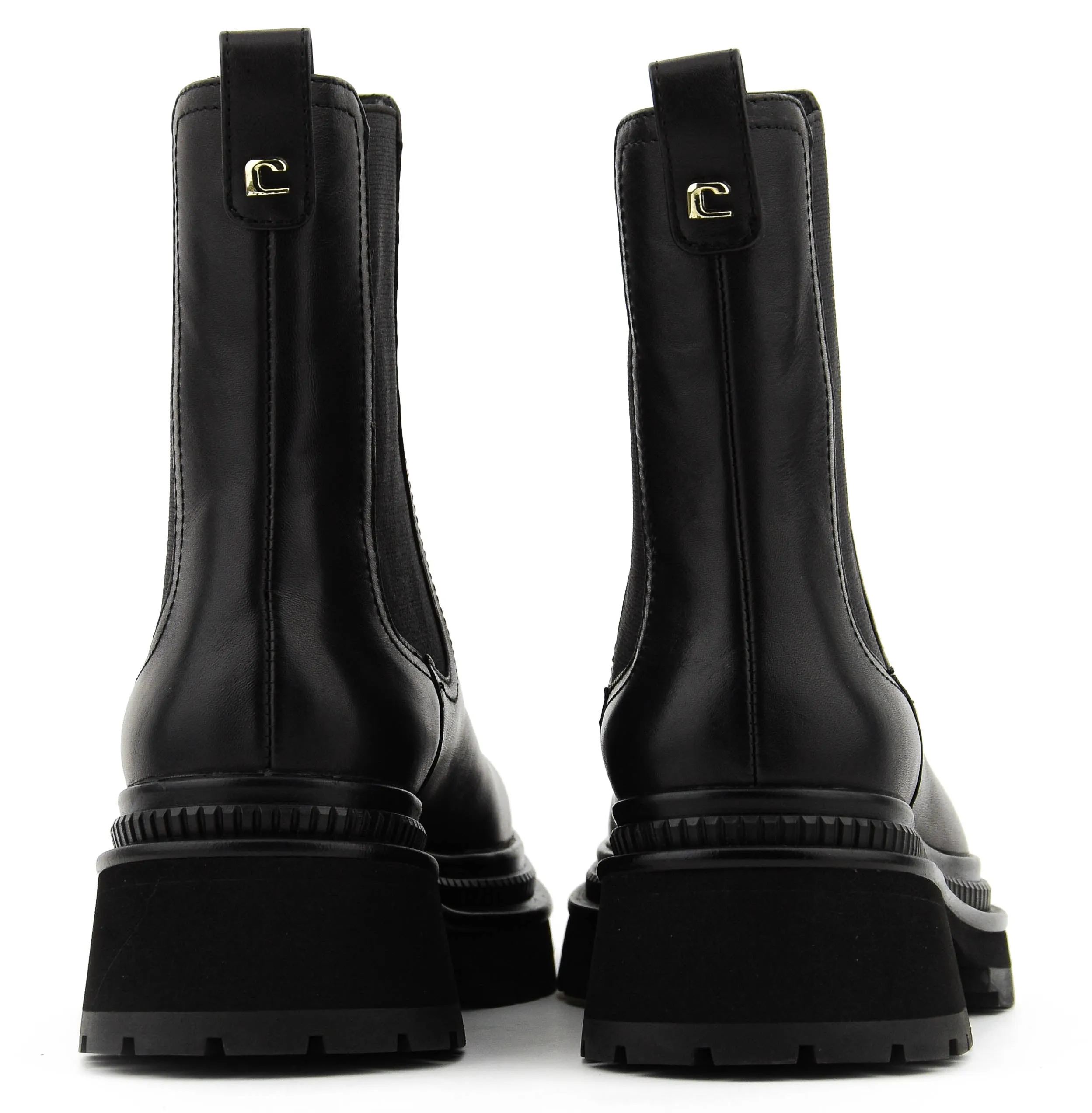 LOLA CRUZ X PAUL WARMER ZIMA ANKLE BOOTS BLACK