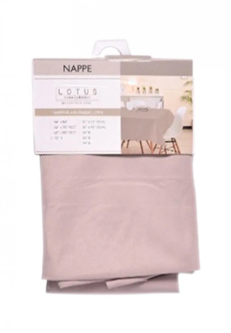 Lotus Home Collection Rectangular Table Cloth Nappe 52" x 70"