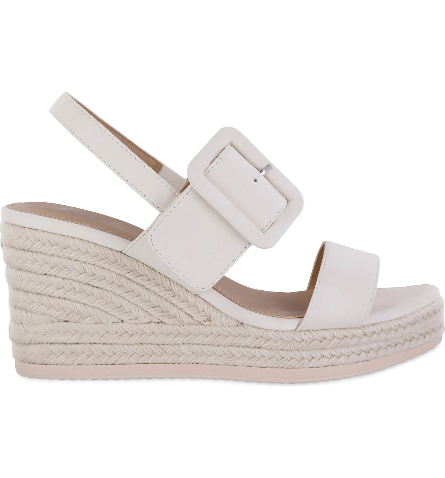 Mia Shoes Brooke Slingback Espadrille Platform Wedge Sandal