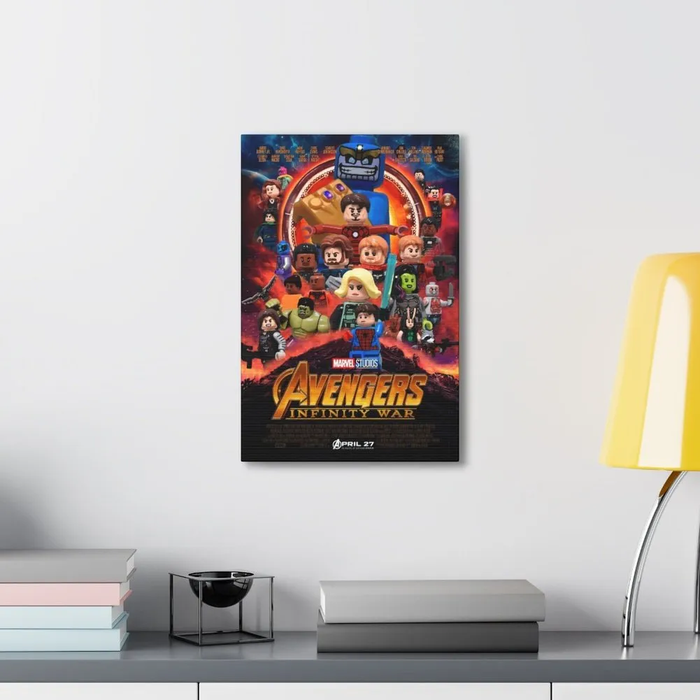 MOC  Compatible  Avengers Infinity Wars  Movie Wall Art Canvas Art With Backing.