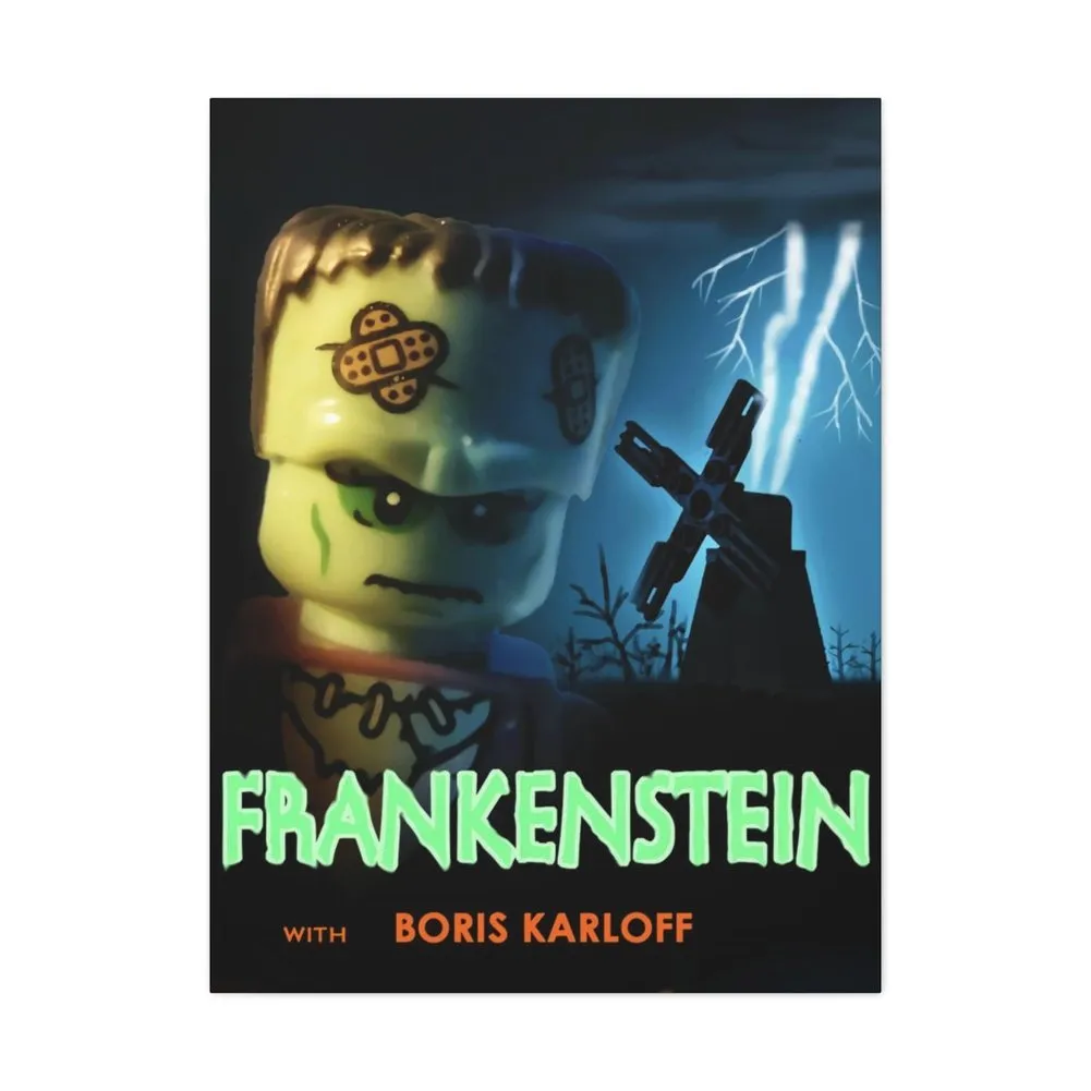 MOC  Compatible  Frankenstein  Movie Wall Art Canvas Art With Backing.