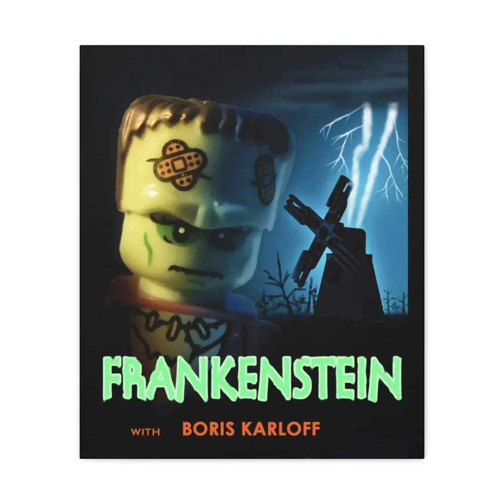 MOC  Compatible  Frankenstein  Movie Wall Art Canvas Art With Backing.