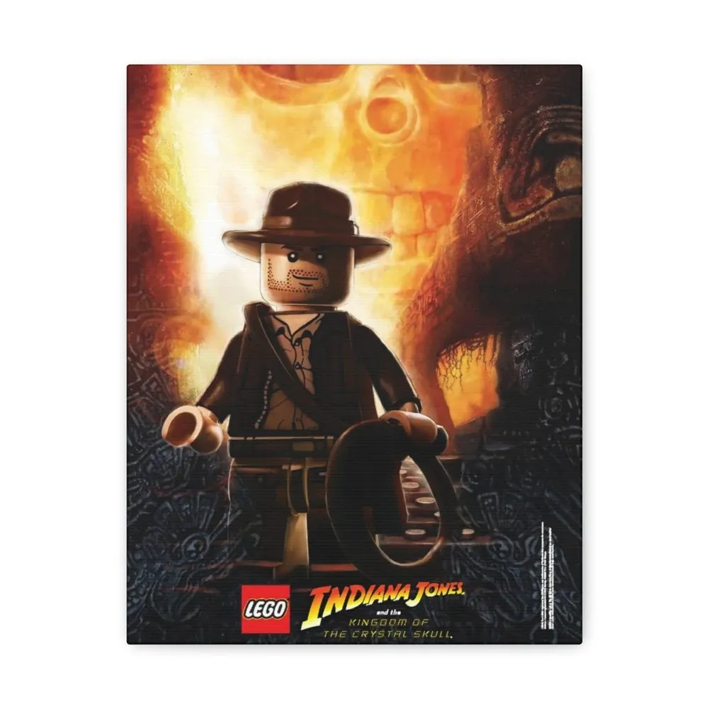 MOC  Compatible  Indiana Jones  Movie Wall Art Canvas Art With Backing.