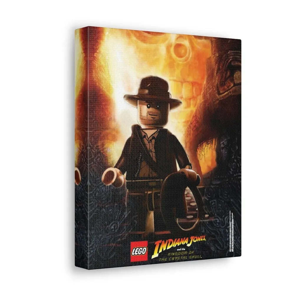 MOC  Compatible  Indiana Jones  Movie Wall Art Canvas Art With Backing.