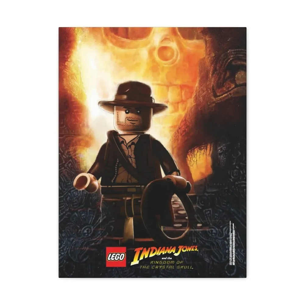 MOC  Compatible  Indiana Jones  Movie Wall Art Canvas Art With Backing.