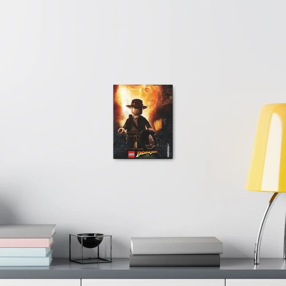 MOC  Compatible  Indiana Jones  Movie Wall Art Canvas Art With Backing.