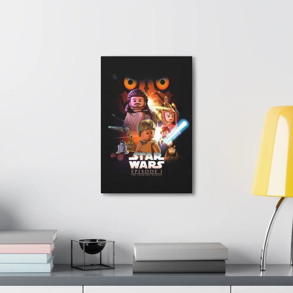 MOC  Compatible  Star Wars Episode 1  Movie Wall Art Canvas Art With Backing.