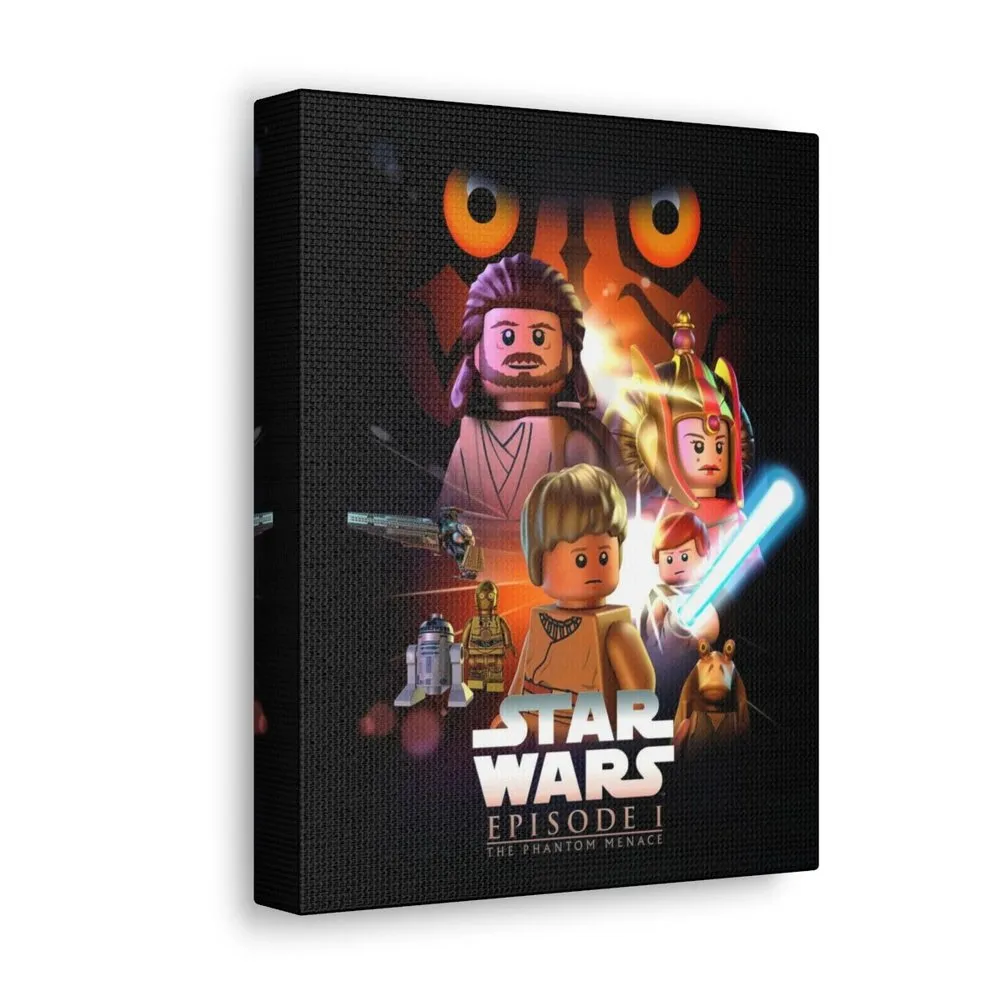 MOC  Compatible  Star Wars Episode 1  Movie Wall Art Canvas Art With Backing.