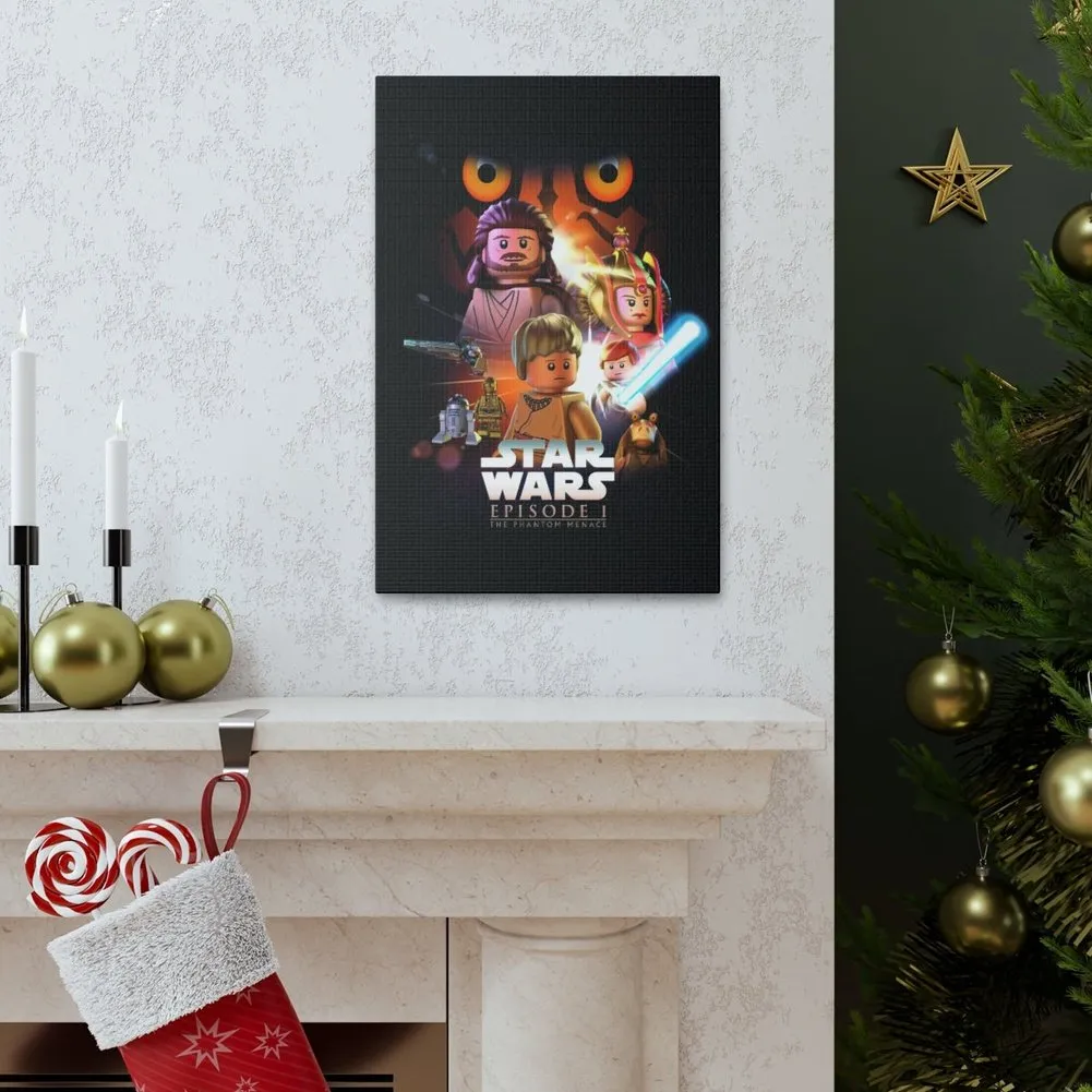 MOC  Compatible  Star Wars Episode 1  Movie Wall Art Canvas Art With Backing.