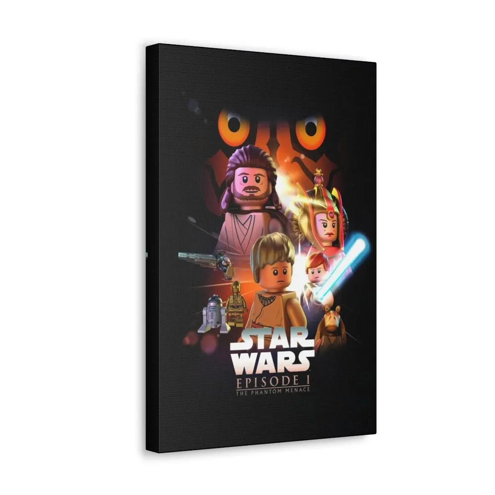 MOC  Compatible  Star Wars Episode 1  Movie Wall Art Canvas Art With Backing.