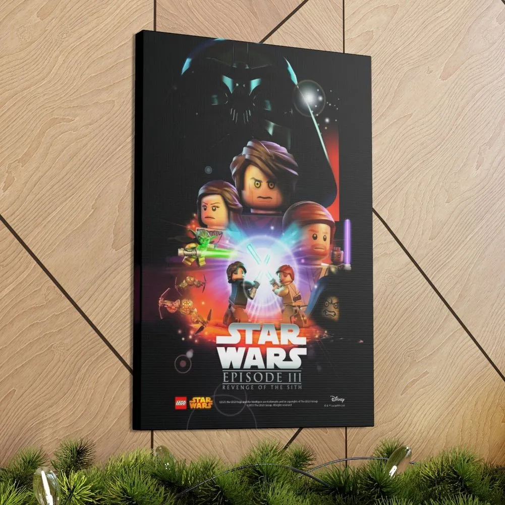 MOC  Compatible  Star Wars Episode III  Movie Wall Art Canvas Art With Backing.