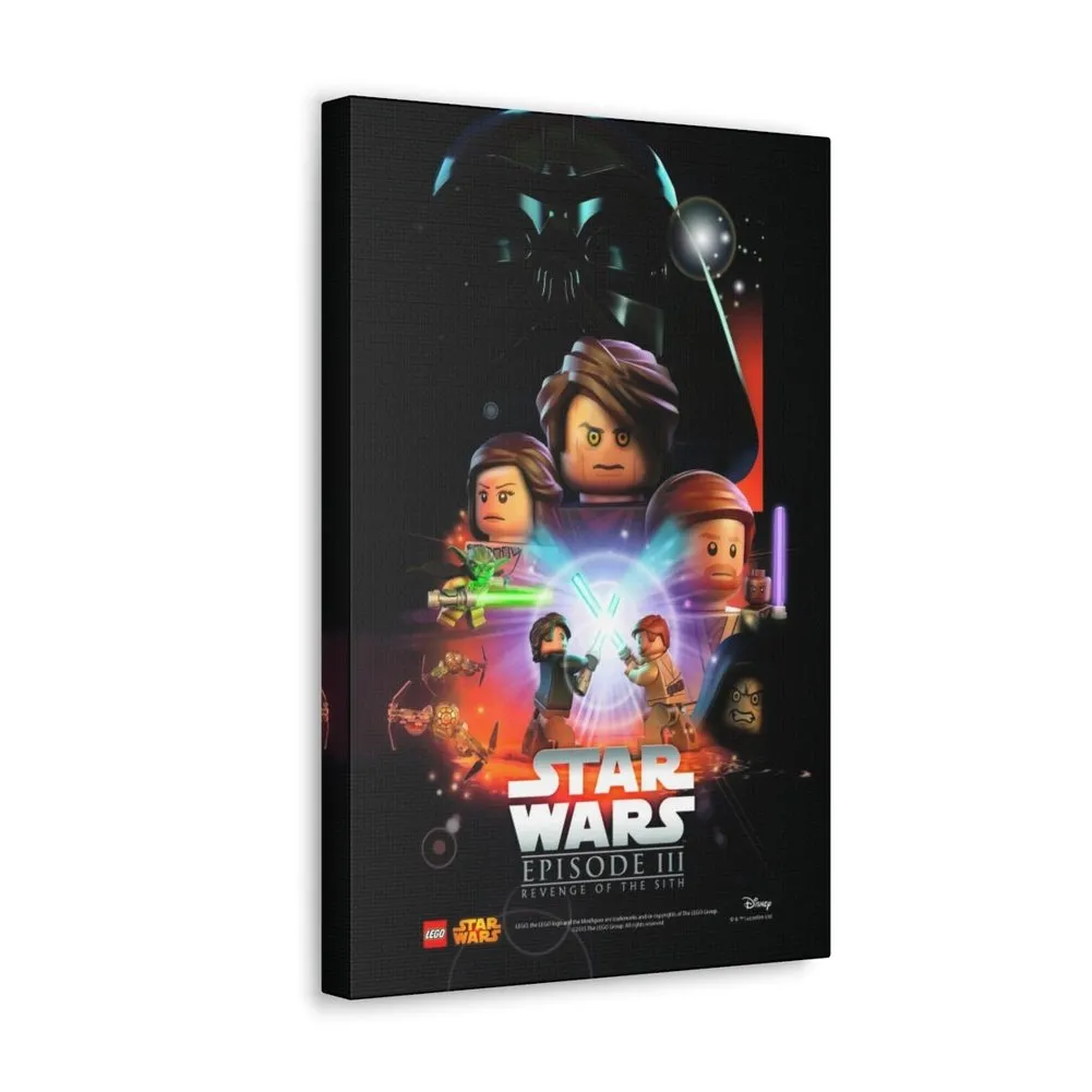 MOC  Compatible  Star Wars Episode III  Movie Wall Art Canvas Art With Backing.