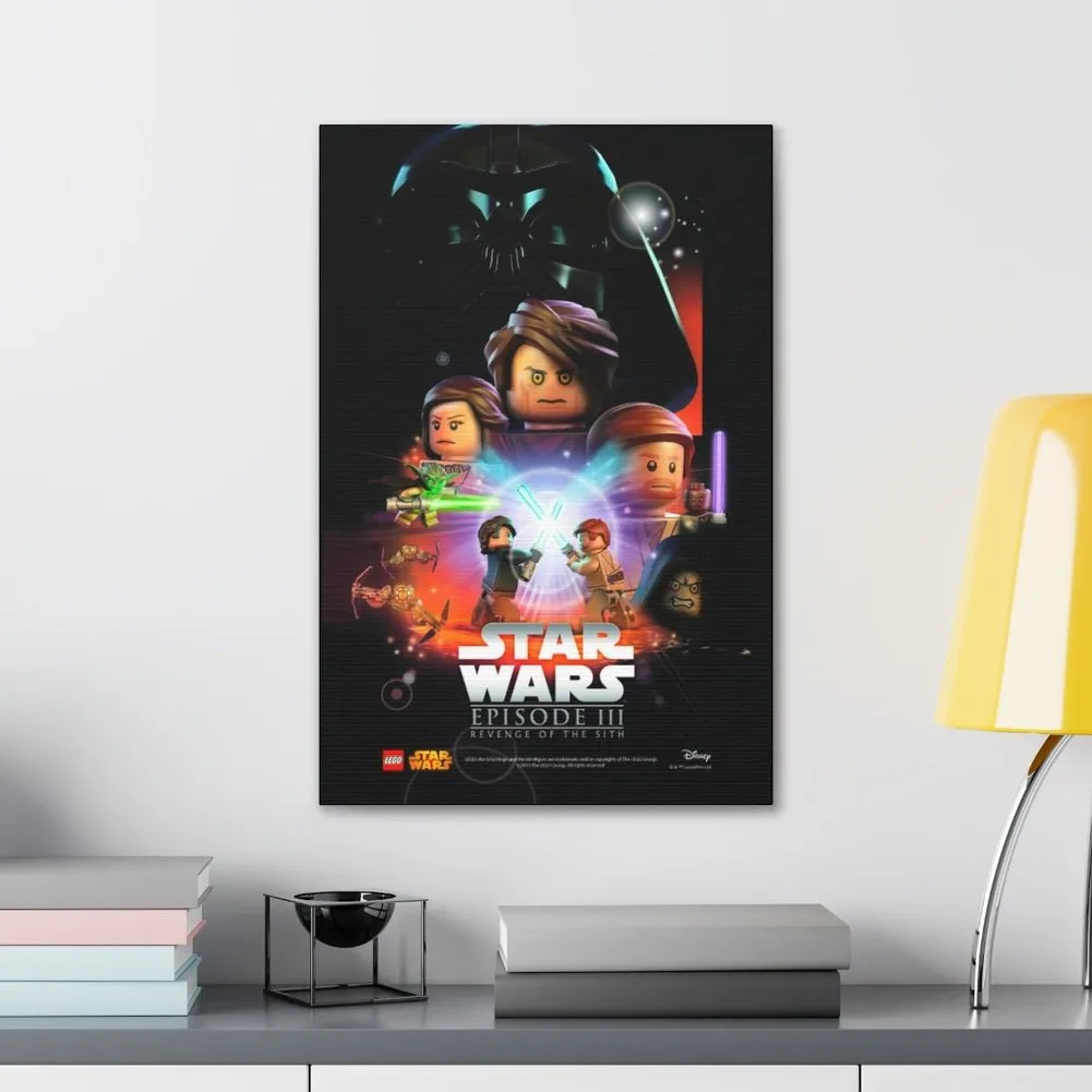 MOC  Compatible  Star Wars Episode III  Movie Wall Art Canvas Art With Backing.