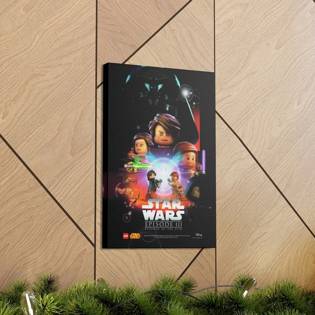 MOC  Compatible  Star Wars Episode III  Movie Wall Art Canvas Art With Backing.