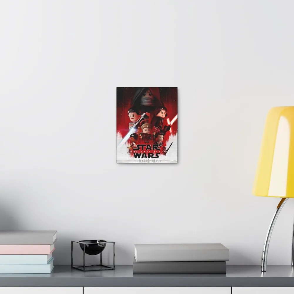 MOC  Compatible  Star Wars The Last Jedi  Movie Wall Art Canvas Art With Backing.