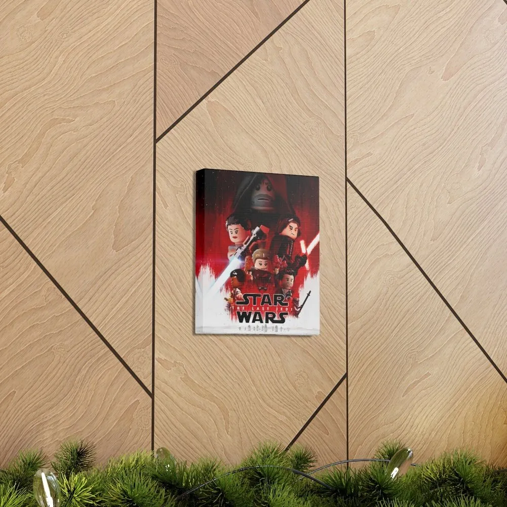 MOC  Compatible  Star Wars The Last Jedi  Movie Wall Art Canvas Art With Backing.