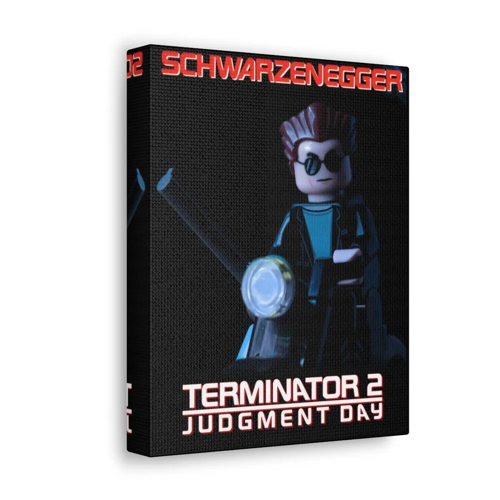 MOC  Compatible  Terminator 2  Movie Wall Art Canvas Art With Backing.