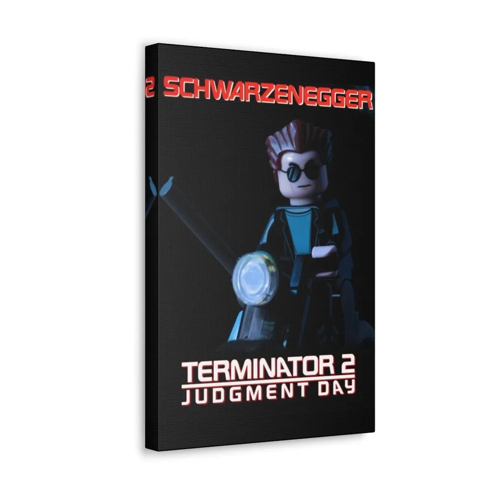 MOC  Compatible  Terminator 2  Movie Wall Art Canvas Art With Backing.