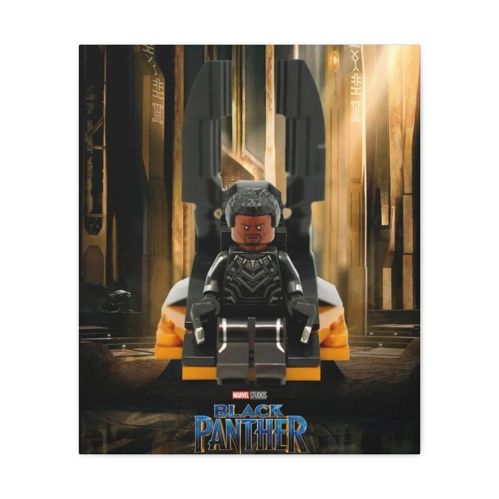 MOC  Compatible  The Black Panther  Movie Wall Art Canvas Art With Backing.