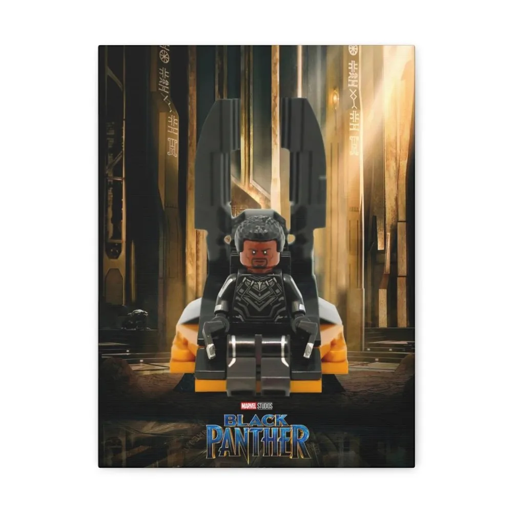 MOC  Compatible  The Black Panther  Movie Wall Art Canvas Art With Backing.