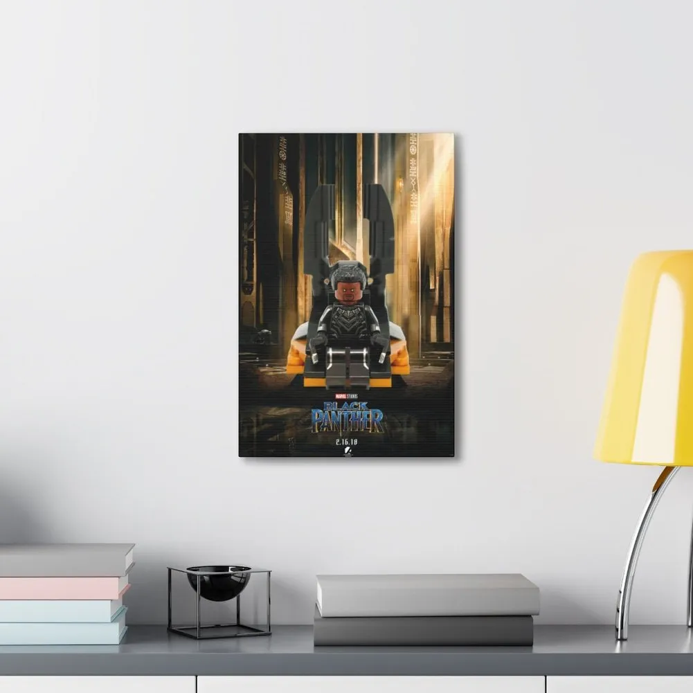 MOC  Compatible  The Black Panther  Movie Wall Art Canvas Art With Backing.