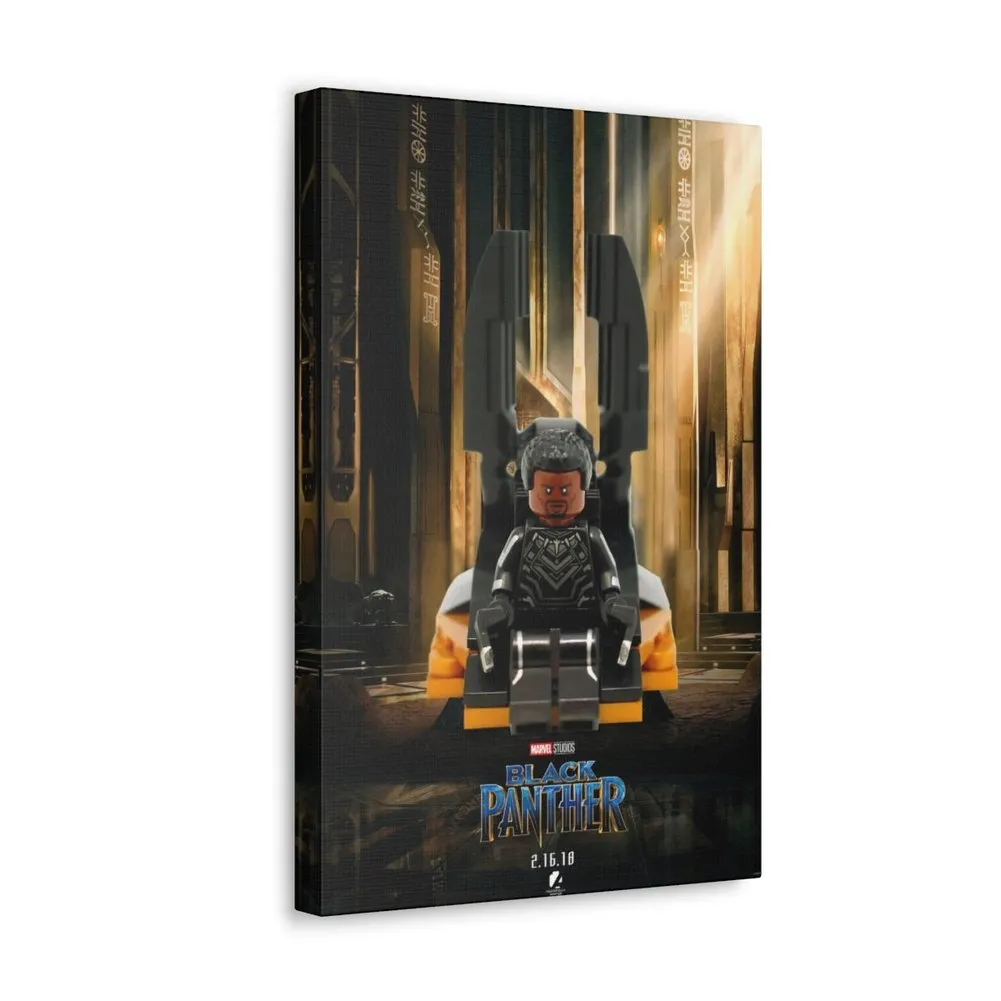 MOC  Compatible  The Black Panther  Movie Wall Art Canvas Art With Backing.