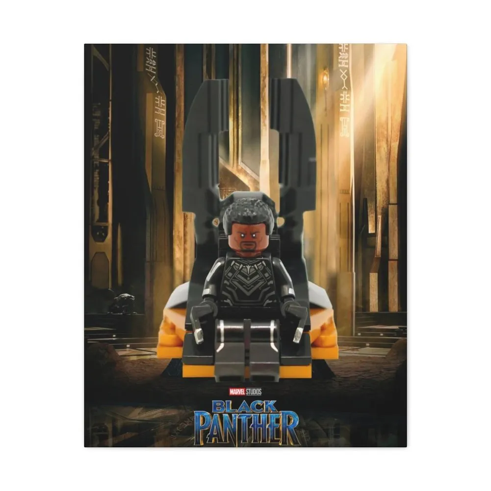 MOC  Compatible  The Black Panther  Movie Wall Art Canvas Art With Backing.