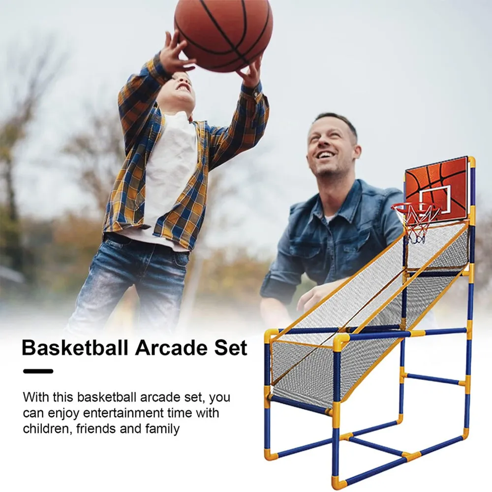 (Net) Children's Movable Basketball Shooting Game Toy