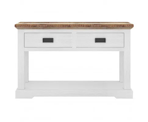 Orville Console Hallway Entry Table 125cm Solid Acacia Timber Wood - Multi Color