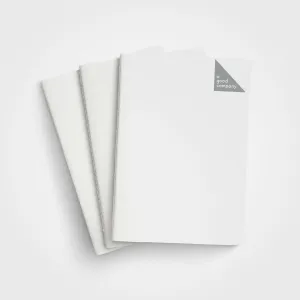 Pocket Notebook A6 - Stone Paper, Snow White