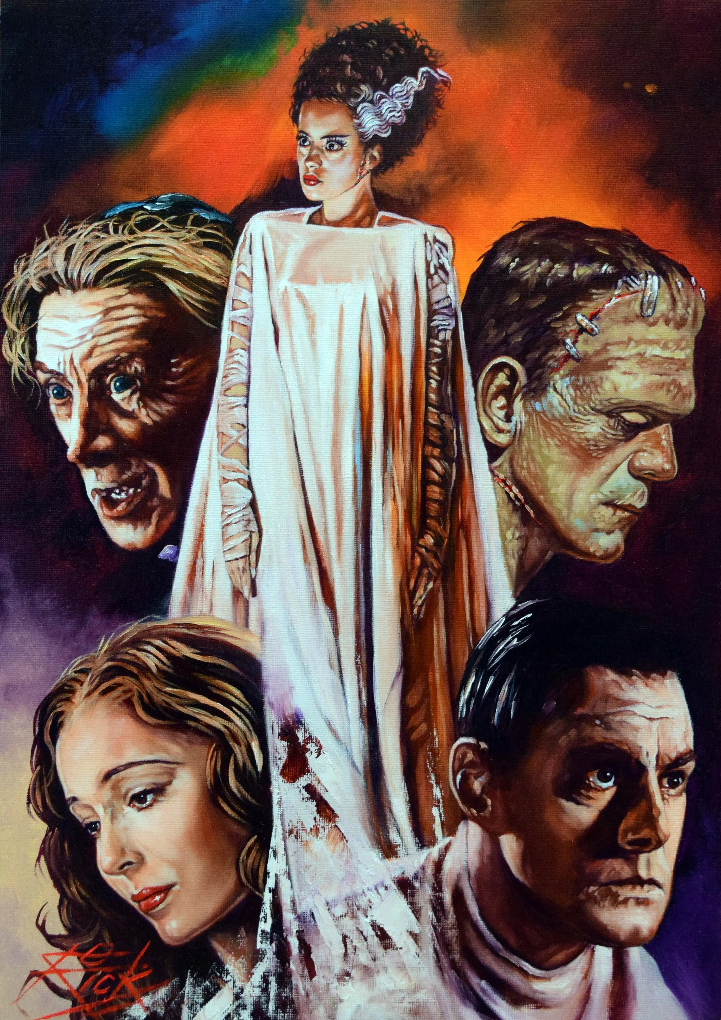 Rick Melton - Bride Of Frankenstein - Art Print