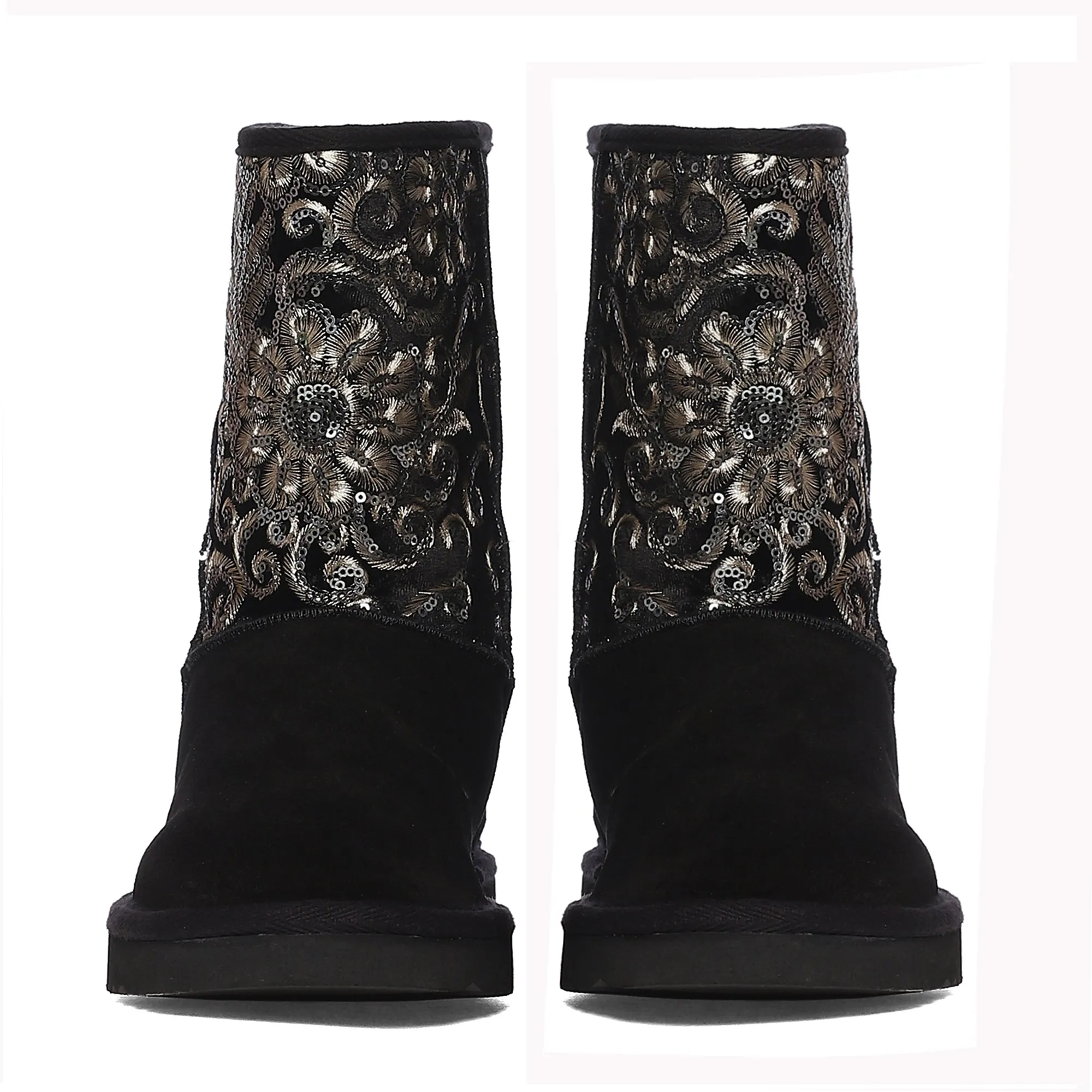 Saint Corah Sequins Black Snug Boots