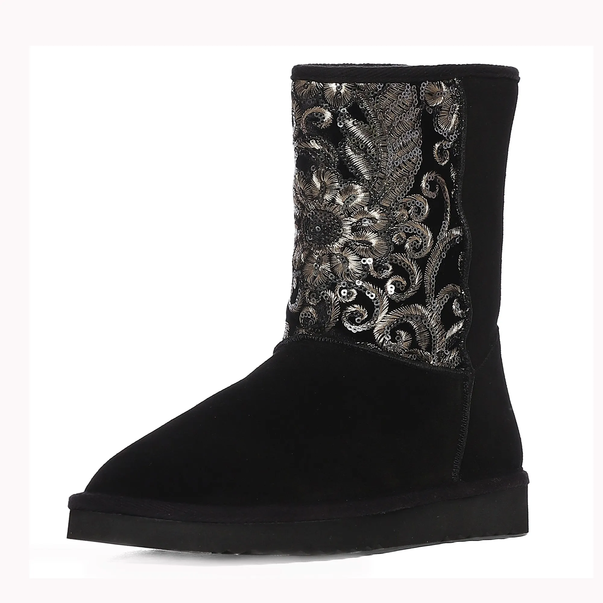 Saint Corah Sequins Black Snug Boots