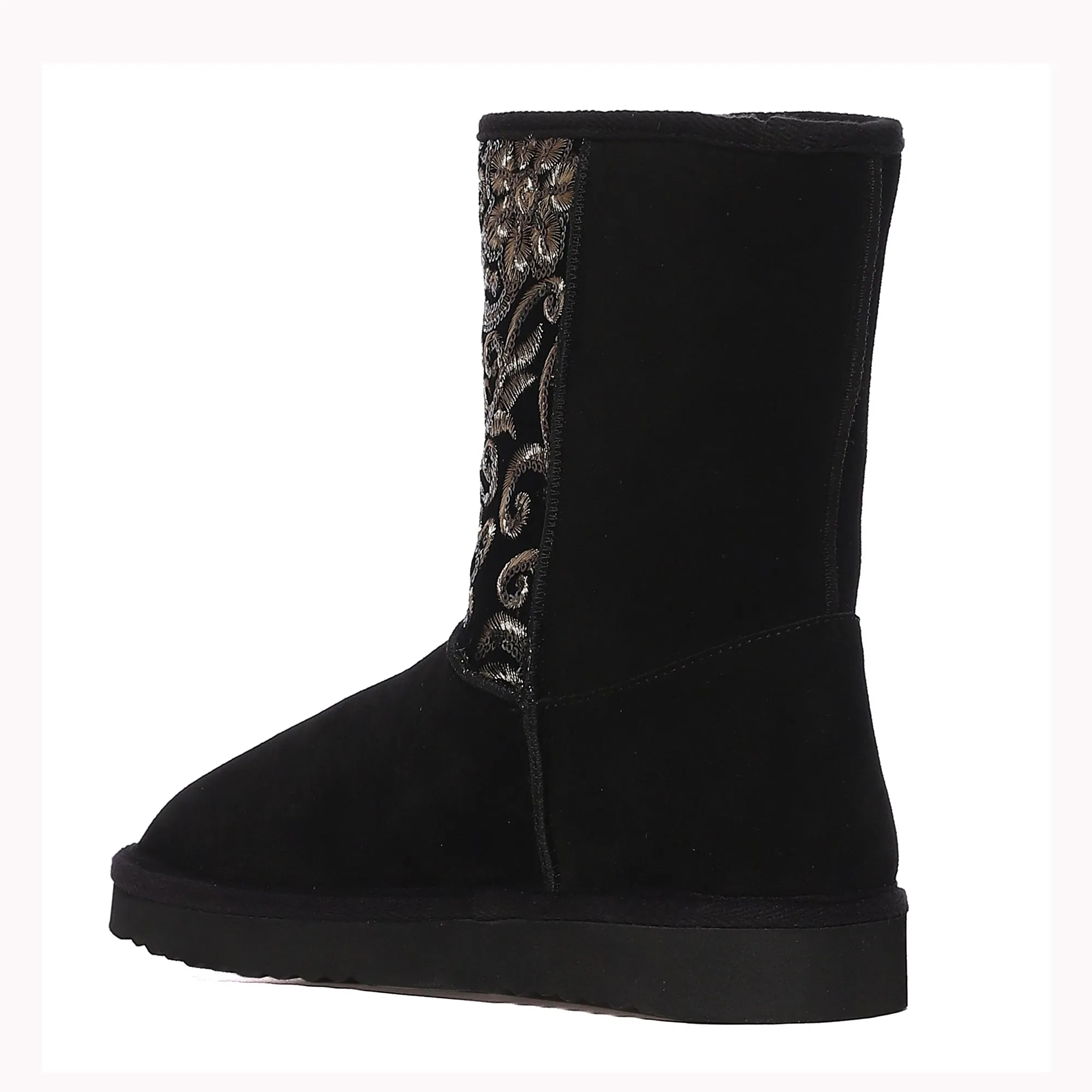 Saint Corah Sequins Black Snug Boots